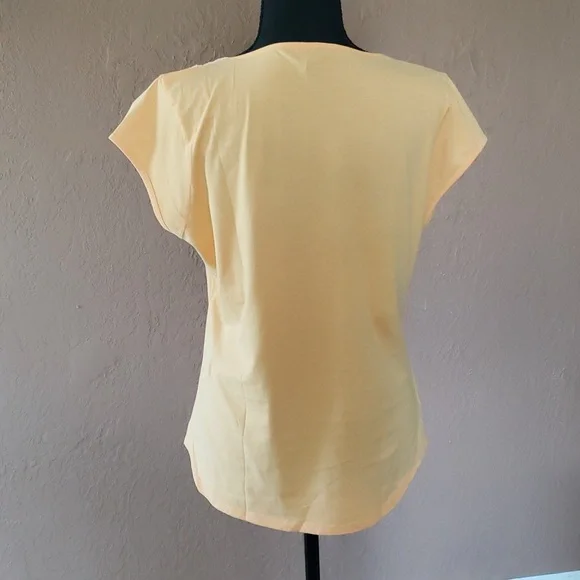 Gap Short Sleeve V-neck Tee with Embroidery Large - Picture 4 of 7